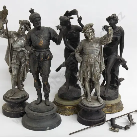 Five Metal Figurines (a/f)