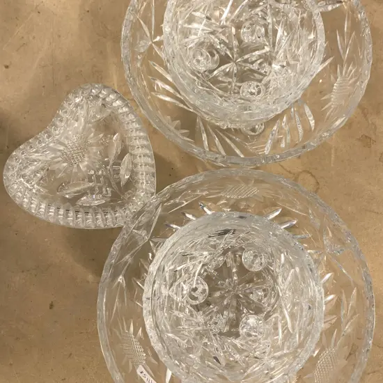 Two Glass Fruit Bowls