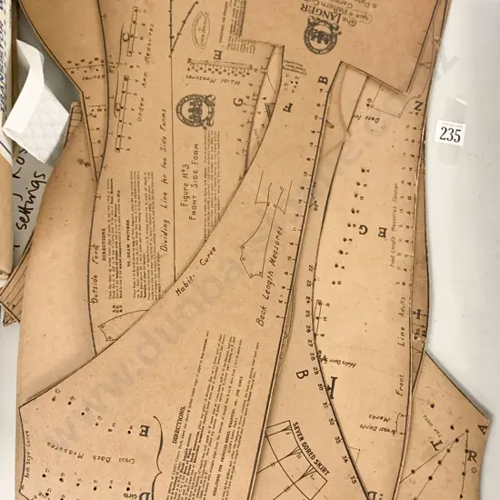 Vintage Card Sewing Patterns by Langer