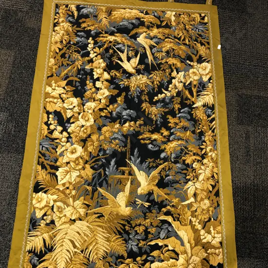 Floral and Bird Decorated Wall Hanging