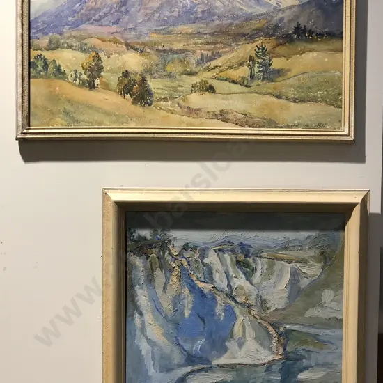 Mabel Still Mt Egmont and Rangitikei River