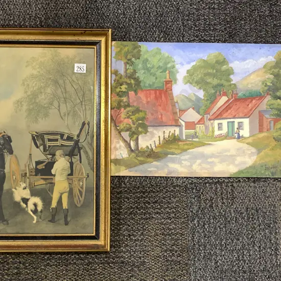 Small Oil Study Watercolour and Print