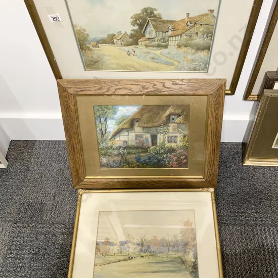 Three Various English Watercolour Studies