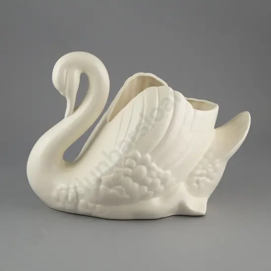 Crown Lynn Large White Swan Vase