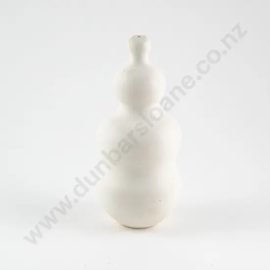 John Parker Triple Gourd Matt White Vessel