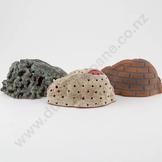 John Roy Three Earthenware Rabbits