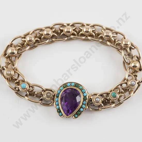Victorian 9ct Fancy Link Bracelet