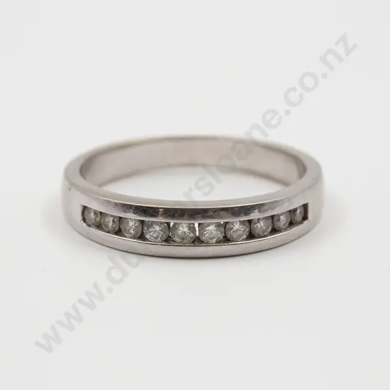 10k Ten Stone Diamond Eternity Band