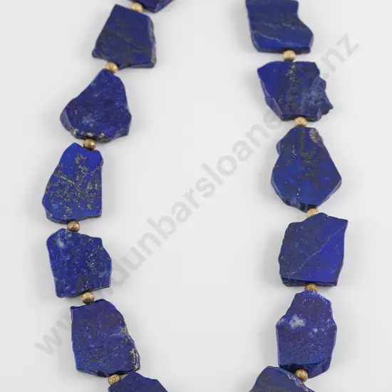 Single Strand Lapis Lazuli Necklace