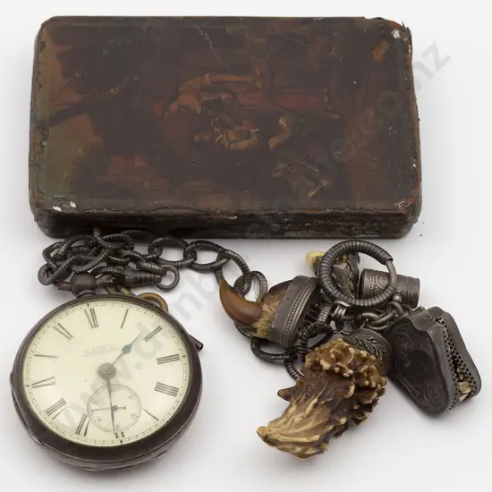 S/S Open Face Key Wind Pocket Watch