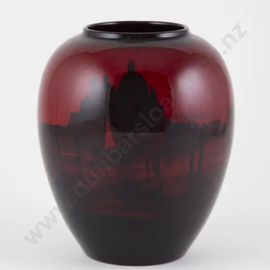 Royal Doulton Flame Ovoid Vase