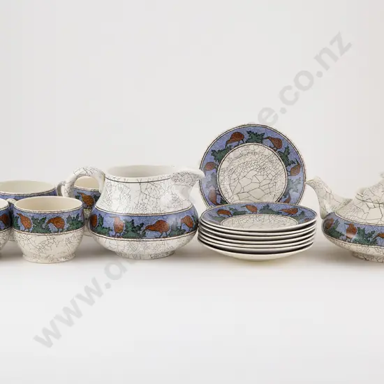 Royal Doulton 'Kiwi' Pattern Teaware