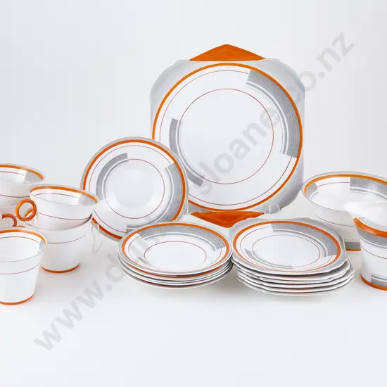 Art Deco 21pce Shelley Teaset