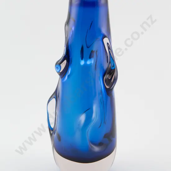 Whitefriars Royal Blue Encased Vase