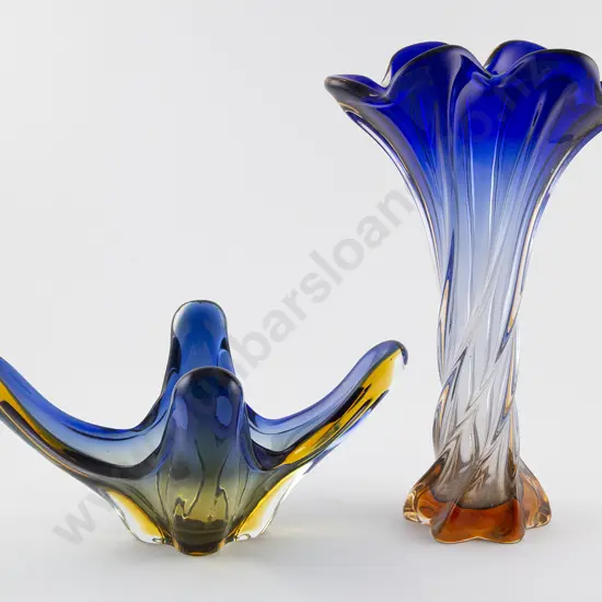 Murano Encased Glass Vase