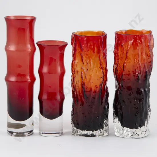 Pair Mdina Glass Vases