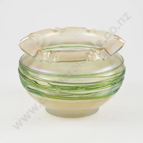 Loetz Style Opalescent Bowl