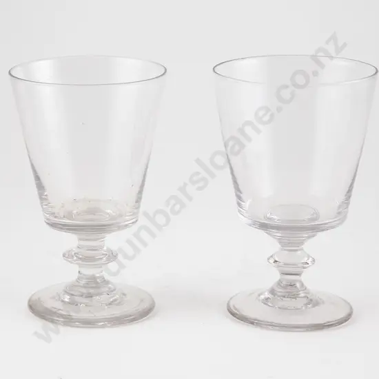Pair Of Vict Glass Rummers