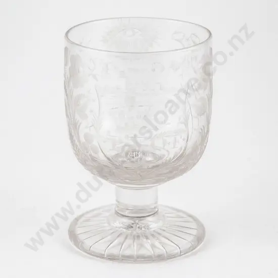 Late C19th - Early C20th Masonic Rummer