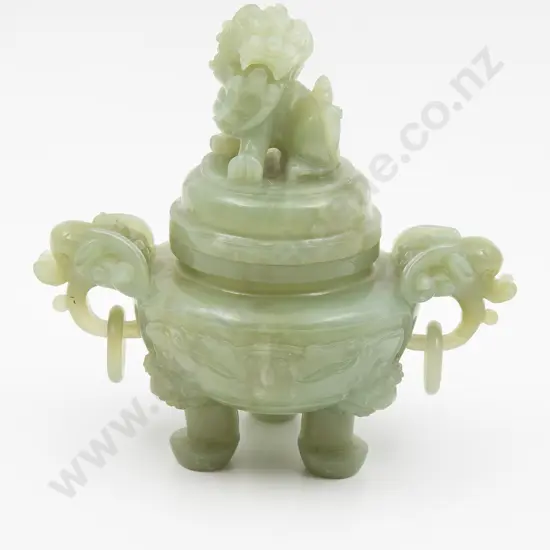 Chinese Carved Jade Censer