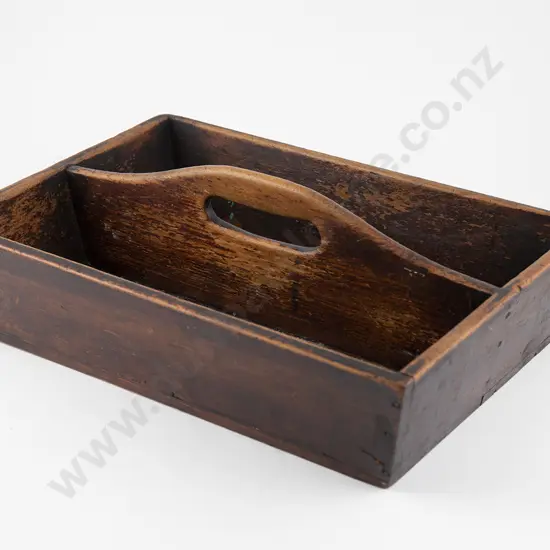Geo II Mahogany Two Division Cutlery Tray