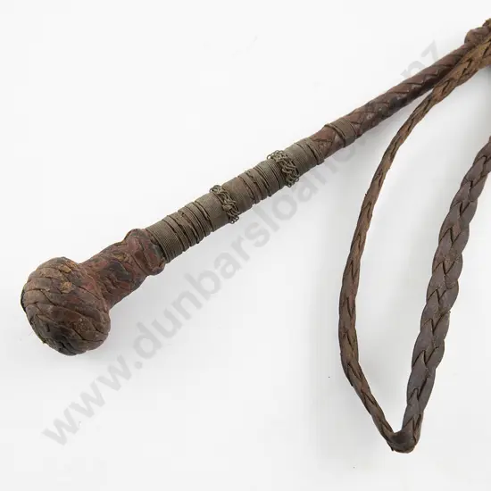 C19th Leather & Wire Bound Press Gang Cosh