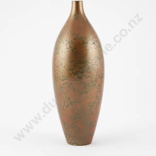 Early C20th Japanese Patinated Bronze Specimen Vase