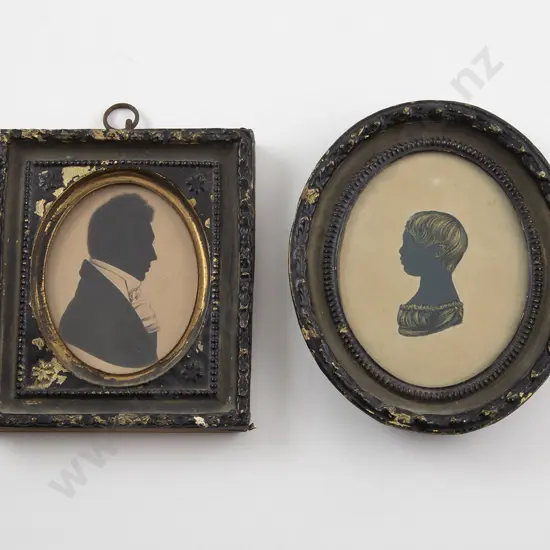Two Regency Silhouette Miniatures