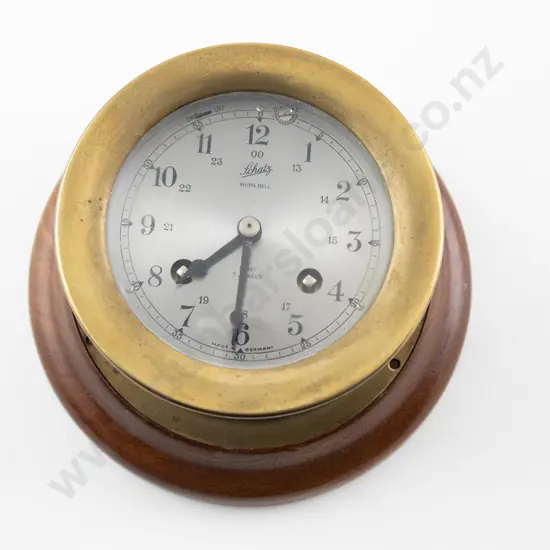 Schitz Brass Cased 8 Day Ships Clock