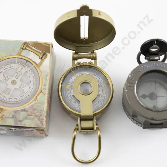 Two Lensatic Compasses