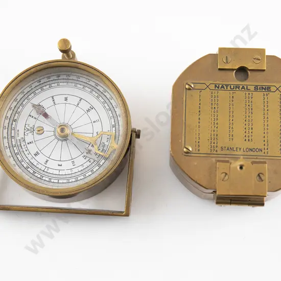 Two Reproduction Brass Compasses