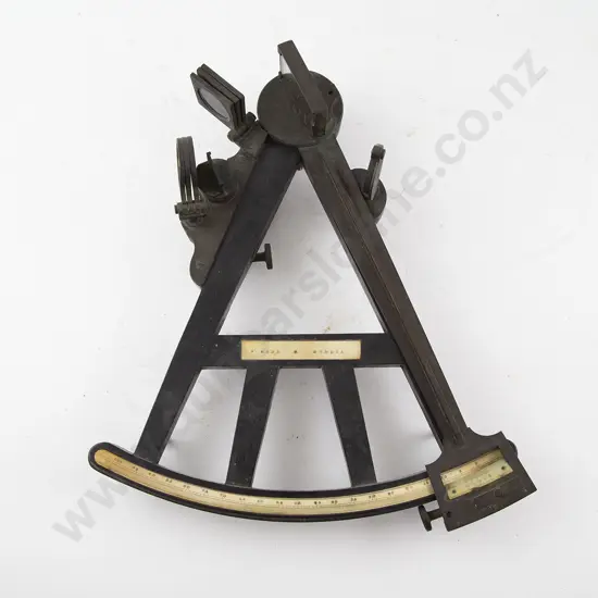 Vict Ebonized & Ivory Inset Octant By J Kidd Dundee