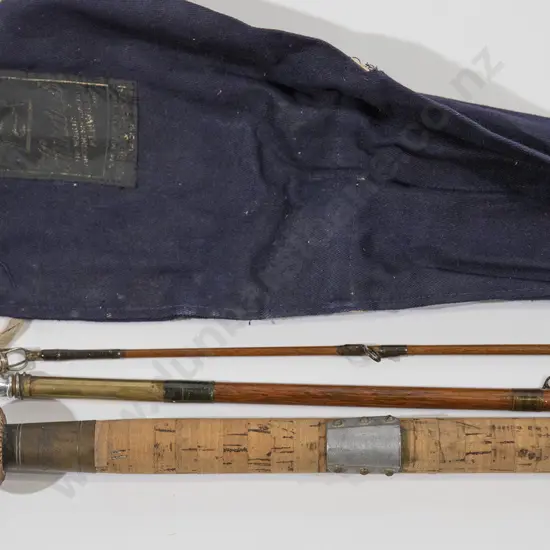 Antique Hardys Greenheart Three Piece Salmon Rod