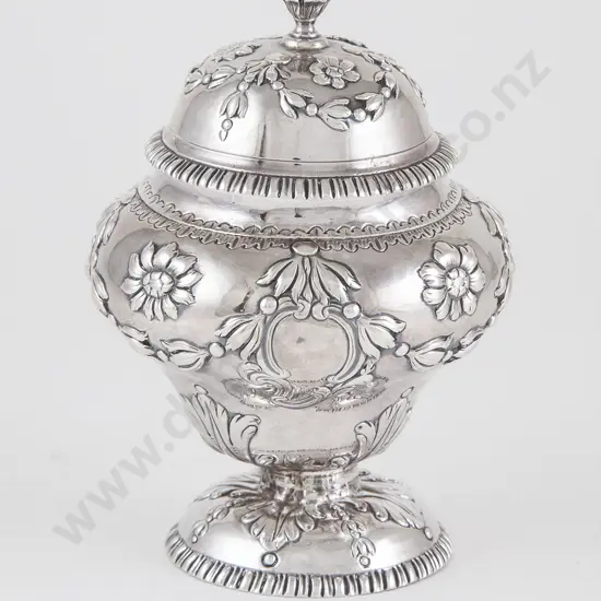 Small Geo III S/S Tea Caddy