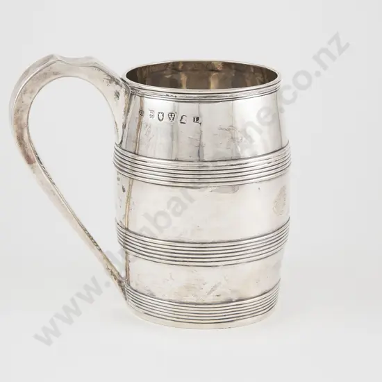 Rare Geo III S/S Barrel Tankard