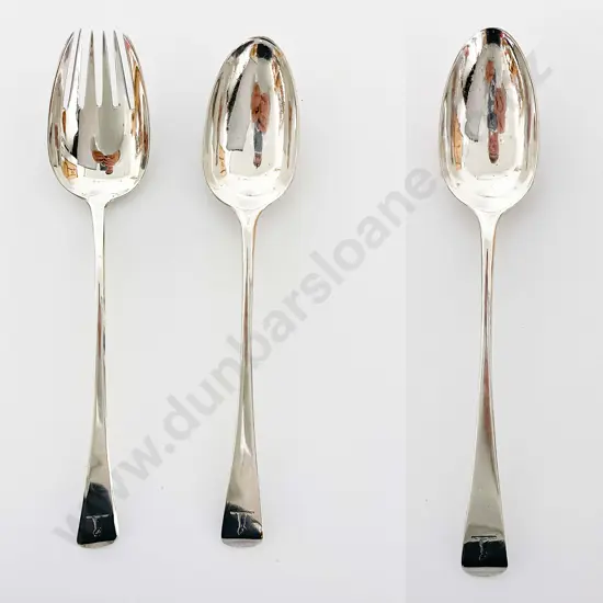 Pair Geo III Basting Spoons