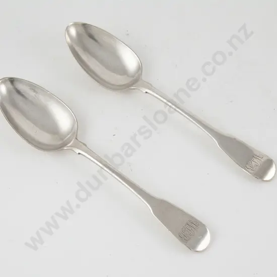 Pair Of Geo III S/S Tablespoons