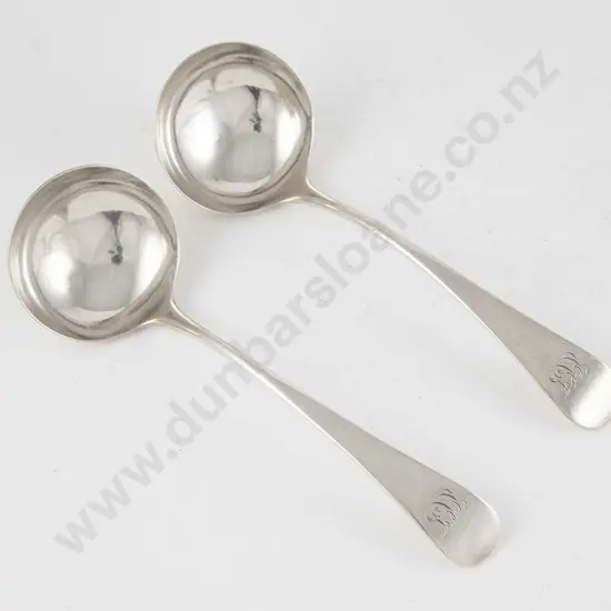 Pair Of Geo III S/S Sauce Ladles