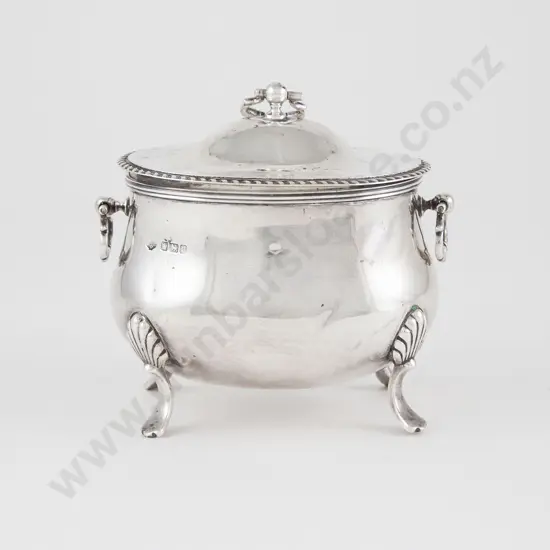 Geo V S/S Tea Caddy