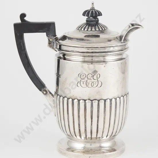 Late Vict S/S Hot Water Jug