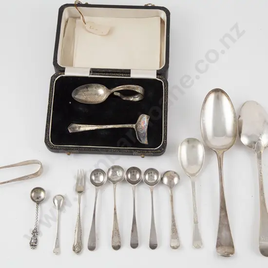 Two Geo III S/S Tablespoons