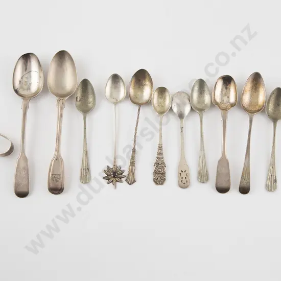 Collection Of S/S Teaspoons & Tongs