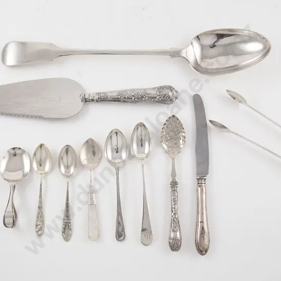 Small Group Of Mixed S/S & S/Plate Flatware