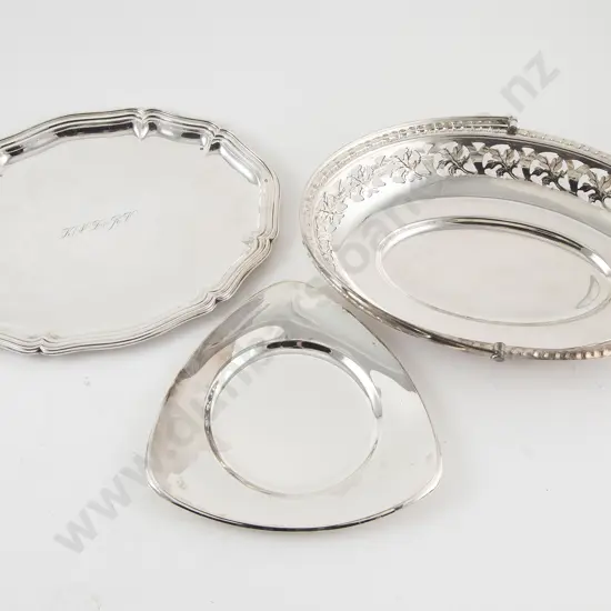 .835 Silver Oval Shaped Dish