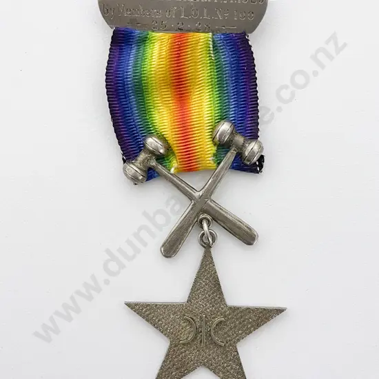 NZ Silver J Mow (unidentified) Lodge Medal