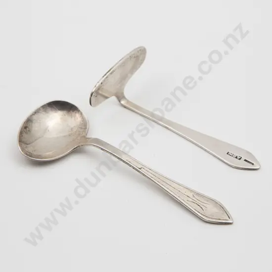 NZ Silver Babies Feeding Spoon and Pusher