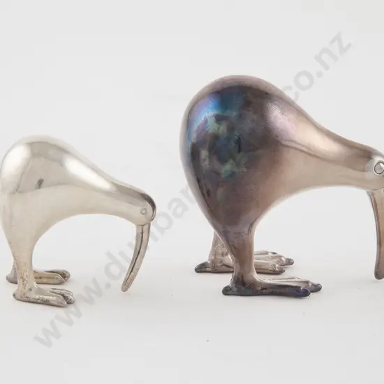Pair Of S/S Kiwi Ornaments