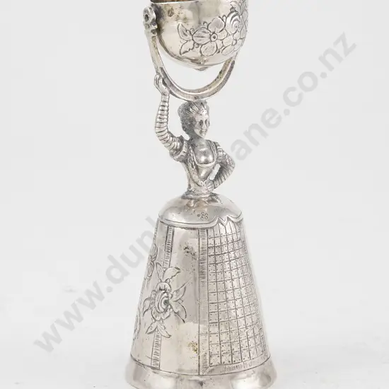 Small German Silver Wager or Marriage Cup