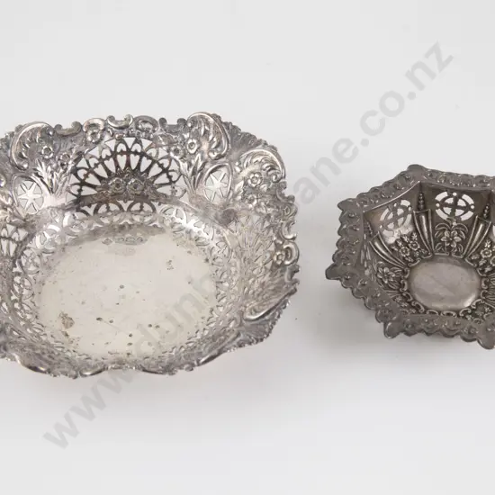 Two S/S Bon Bon Dishes