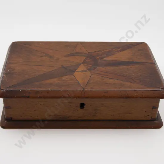 Late C19th NZ Colonial Small Inlaid Box By William Norrie